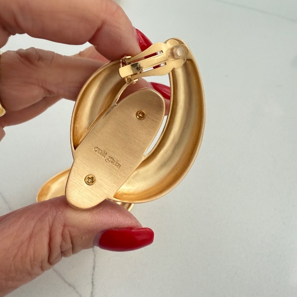 Cult Gia Audrina Earrings Clip On Evening Costume Jewelry Designer - Picture 6 of 8